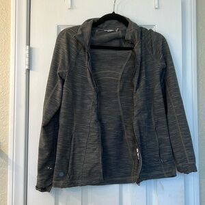 Athleta dark gray women’s fitted athletic jacket M